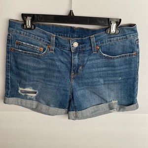 Levi’s Distressed Jeans Shorts Size 28